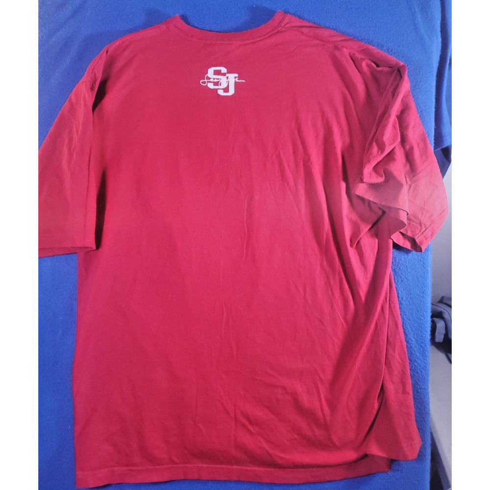 Vintage 90s Sean John Red T-Shirt Men's Size XXL - Picture 4 of 16